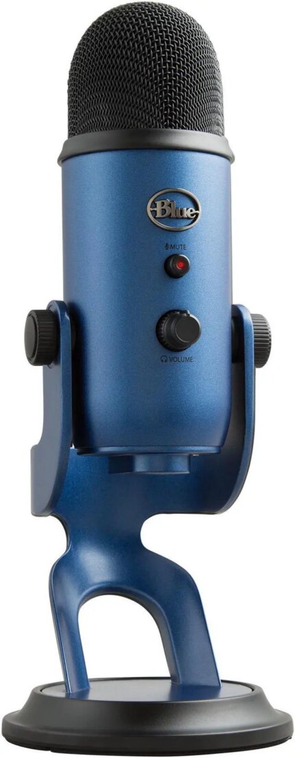 Blue Yeti USB Microphone for PC, Mac, Gaming, Recording, Streaming, Podcasting, Studio and Computer Condenser Mic with Blue VO!CE effects, 4 Pickup