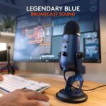 Blue Yeti USB Microphone for PC, Mac, Gaming, Recording, Streaming, Podcasting, Studio and Computer Condenser Mic with Blue VO!CE effects, 4 Pickup