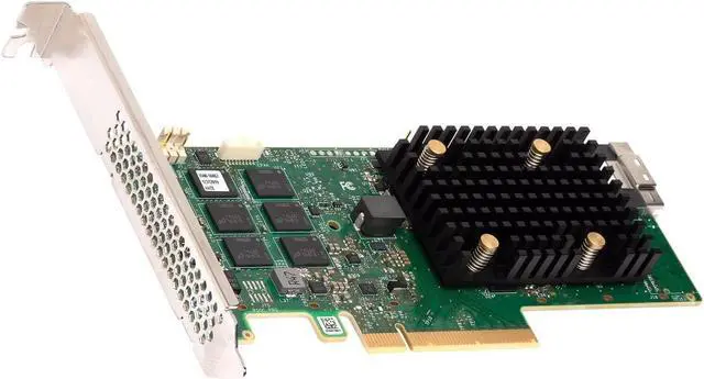 Broadcom MegaRAID 9560-8i - Contrôleur de stockage (RAID) - 8 Canal - SATA 6Gb/s/SAS 12Gb/s/PCIe 4.0 (NVMe) - RAID 0, 1, 5, 6, 10, 50, JBOD, 60 - PCIe
