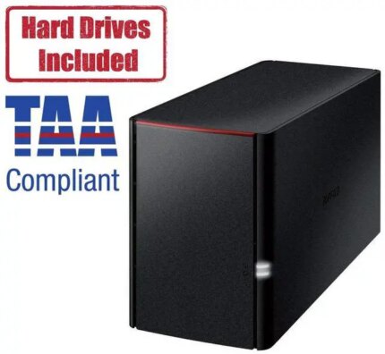 BUFFALO LinkStation 220 2-Bay Personal Cloud Network Storage 12TB (2x6TB) with Hard Drives Included