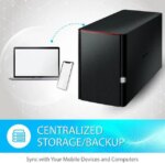 BUFFALO LinkStation 220 2-Bay Personal Cloud Network Storage 12TB (2x6TB) with Hard Drives Included