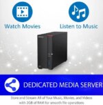 BUFFALO LinkStation 710 1-Bay Professional Network Storage 8TB (1x8TB) with Hard Drives Included