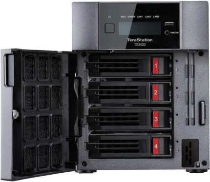 BUFFALO TeraStation 5420 4-Bay 32TB (4x8TB) Business Desktop NAS Storage Hard Drives Included