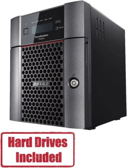BUFFALO TeraStation 5420 4-Bay 32TB (4x8TB) Business Desktop NAS Storage Hard Drives Included