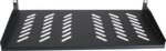 Cables Direct Online 1U Rack Mount Server Shelf - 19" Black, 10" (250mm) Depth - Heavy Duty, Space-Saving, Durable Design for Servers, Switches &