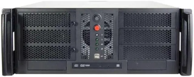 Chenbro RM42300-F1U3 4U 17.5in Compact Industrial Server Chassis Black Front Bezel 2x USB 3.0