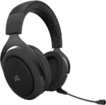 Corsair HS70 Pro Wireless Gaming Headset - 7.1 Surround Sound Headphones for PC, MacOS, PS5, PS4 - Discord Certified - 50mm Drivers – Carbon