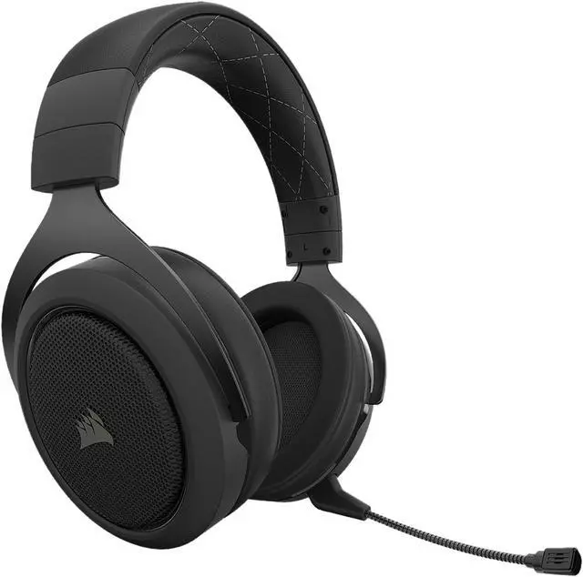 Corsair HS70 Pro Wireless Gaming Headset - 7.1 Surround Sound Headphones for PC, MacOS, PS5, PS4 - Discord Certified - 50mm Drivers – Carbon