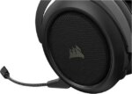 Corsair HS70 Pro Wireless Gaming Headset - 7.1 Surround Sound Headphones for PC, MacOS, PS5, PS4 - Discord Certified - 50mm Drivers – Carbon