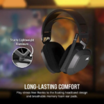 Corsair HS80 MAX Wireless Multiplatform Gaming Headset with Bluetooth - Dolby Atmos - Broadcast Quality Microphone - iCUE Compatible - PC, Mac, PS5,