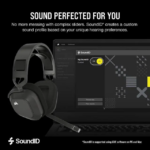 Corsair HS80 MAX Wireless Multiplatform Gaming Headset with Bluetooth - Dolby Atmos - Broadcast Quality Microphone - iCUE Compatible - PC, Mac, PS5,