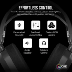 Corsair HS80 MAX Wireless Multiplatform Gaming Headset with Bluetooth - Dolby Atmos - Broadcast Quality Microphone - iCUE Compatible - PC, Mac, PS5,