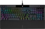 Corsair K70 RGB PRO Wired Mechanical Gaming Keyboard - Cherry MX RGB Red Linear Switches, 8,000Hz Hyper-Polling, PBT Double-Shot PRO Keycaps,
