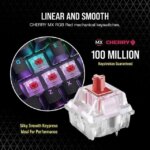 Corsair K70 RGB PRO Wired Mechanical Gaming Keyboard - Cherry MX RGB Red Linear Switches, 8,000Hz Hyper-Polling, PBT Double-Shot PRO Keycaps,