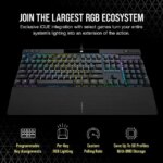 Corsair K70 RGB PRO Wired Mechanical Gaming Keyboard - Cherry MX RGB Red Linear Switches, 8,000Hz Hyper-Polling, PBT Double-Shot PRO Keycaps,