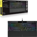 Corsair K70 RGB PRO Wired Mechanical Gaming Keyboard - Cherry MX RGB Red Linear Switches, 8,000Hz Hyper-Polling, PBT Double-Shot PRO Keycaps,