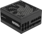 CORSAIR RMx Series RM1000x ATX Power Supply - Fully Modular - ATX 3.1 - PCIe 5.1 - Cybenetics Gold - Low-Noise - Japanese Capacitors - 1000 Watts