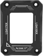 CPU Contact Frame Anti-Bending Buckle for Intel 12th/13th Generation Socket LGA 1700 , LGA 1800 Aluminum Corrector Bracket ,Black