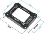 CPU Contact Frame Anti-Bending Buckle for Intel 12th/13th Generation Socket LGA 1700 , LGA 1800 Aluminum Corrector Bracket ,Black