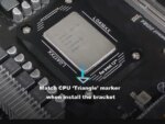 CPU Contact Frame Anti-Bending Buckle for Intel 12th/13th Generation Socket LGA 1700 , LGA 1800 Aluminum Corrector Bracket ,Black
