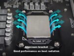 CPU Contact Frame Anti-Bending Buckle for Intel 12th/13th Generation Socket LGA 1700 , LGA 1800 Aluminum Corrector Bracket ,Black