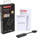 Creative Labs Sound Blaster Play! 3 External USB Sound Adapter for Windows and Mac. Plug and Play (No Drivers Required). Upgrade to 24-Bit 96Khz