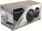 Creative Pebble 2.0 USB-Powered Desktop Speakers with Far-Field Drivers and Passive Radiators for Pcs and Laptops (Black)