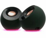 Creative Pebble Pro Minimalist 2.0 USB-C Speakers with Bluetooth, RGB Lighting - Black