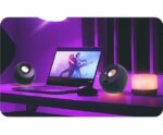 Creative Pebble Pro Minimalist 2.0 USB-C Speakers with Bluetooth, RGB Lighting - Black