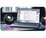 Creative Pebble Pro Minimalist 2.0 USB-C Speakers with Bluetooth, RGB Lighting - Black
