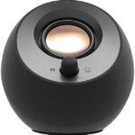 Creative Pebble V3 2.0 Bluetooth Speaker System - 8 W RMS - Black - Desktop - 100 Hz to 17 kHz - USB