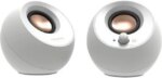 Creative Pebble V3 51MF1700AA003 2.0 Bluetooth Speaker System - 8 W RMS - White