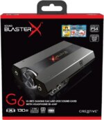 Creative Sound BlasterX G6 Hi-Res Gaming DAC and USB Sound Card with Xamp Headphone Bi-Amplifier for PC, PS4, Xbox and Nintendo Switch