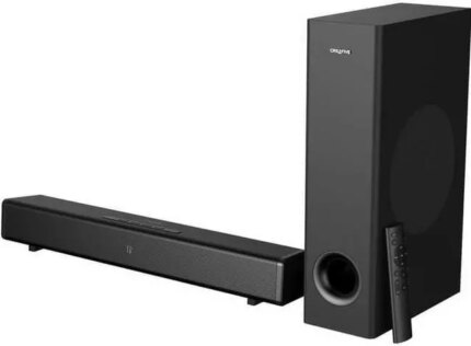 Creative Stage 360 2.1 Bluetooth Sound Bar Speaker, Dolby Atmos, Surround Sound - 120 W RMS (240W Peak Power) - Black
