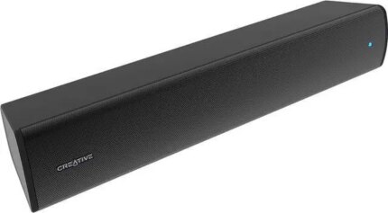 Creative Stage Air V2 Compact Under-Monitor USB Soundbar for PC, with Bluetooth 5.3, Dual-Driver and Passive Radiator, up to 6 Hours of Playtime,