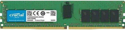 Crucial CT16G4RFD8266 16GB DDR4 2666 288-Pin CL19 2Rx8 ECC Registered DIMM Memory