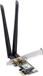Cudy New AX3000 Wireless WiFi 6 PCIe Card for PC, Bluetooth 5.2, AX200, 3000Mbps WiFi 6 Speed, Bluetooth 5.2/5/4.2/4.0, 802.11ax/ac/a/b/g/n, Windows