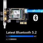 Cudy New AX3000 Wireless WiFi 6 PCIe Card for PC, Bluetooth 5.2, AX200, 3000Mbps WiFi 6 Speed, Bluetooth 5.2/5/4.2/4.0, 802.11ax/ac/a/b/g/n, Windows