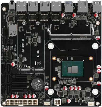 CWWK NAS N100 NAS Motherboard 12th Gen Intel 4x i226-V 2.5G 2*NVMe 6*SATA3.0 DDR5 Mini ITX Router Mainboard PCIex1 Type-C