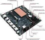 CWWK NAS N100 NAS Motherboard 12th Gen Intel 4x i226-V 2.5G 2*NVMe 6*SATA3.0 DDR5 Mini ITX Router Mainboard PCIex1 Type-C