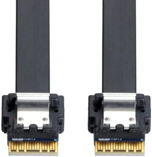 CY PCI-E Slimline SAS 4.0 SFF-8654 4i 38pin Host to SFF-8654 Slim SAS Target Cable 40cm