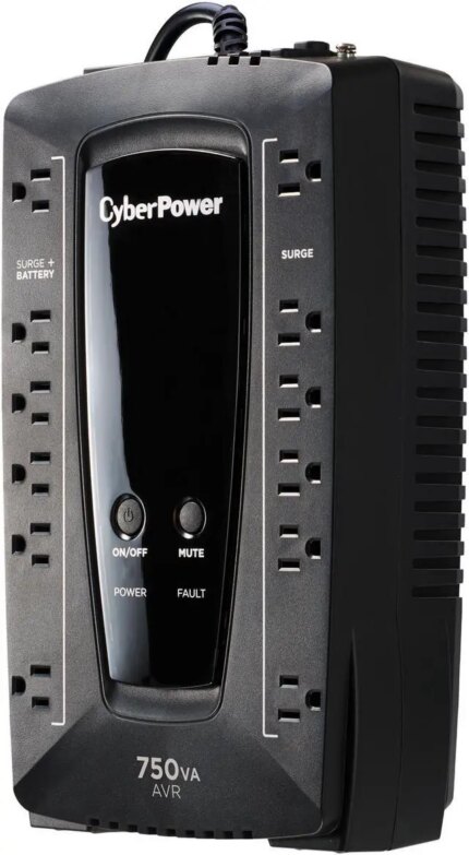 CyberPower AVRG750U 750 VA 450 Watts 12 Outlets Compact UPS w/ Automatic Voltage Regulation
