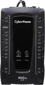 CyberPower AVRG900U 900 VA 480 Watts 12 Outlets Compact UPS w/ Automatic Voltage Regulation