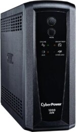 CyberPower CP1200AVR AVR UPS Systems - 1200VA/720W, 120 VAC, NEMA 5-15P, Mini-Tower, 10 Outlets, PowerPanel