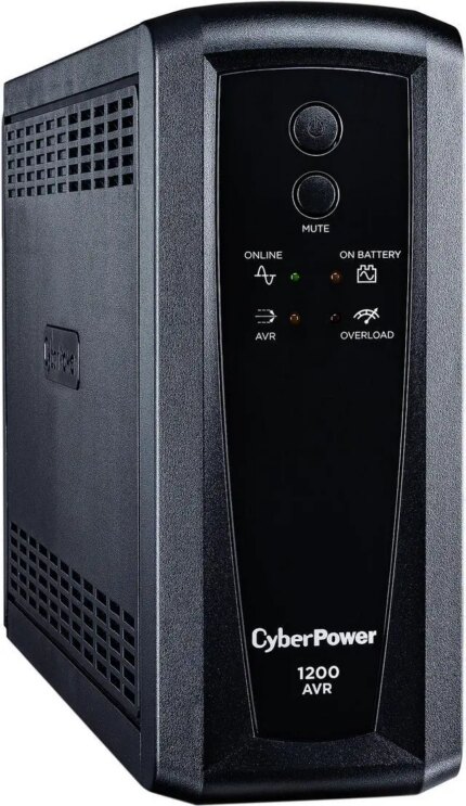 CyberPower CP1200AVR AVR UPS Systems - 1200VA/720W, 120 VAC, NEMA 5-15P, Mini-Tower, 10 Outlets, PowerPanel