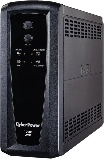 CyberPower CP1200AVR AVR UPS Systems - 1200VA/720W, 120 VAC, NEMA 5-15P, Mini-Tower, 10 Outlets, PowerPanel