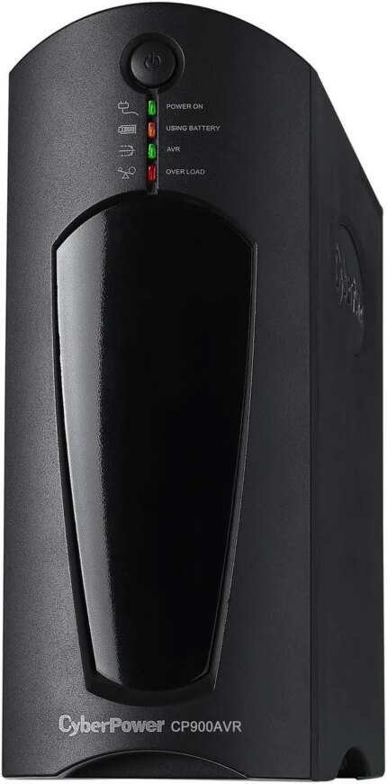 CyberPower CP900AVR AVR UPS Systems - 900VA/560W, 120 VAC, NEMA 5-15P, Mini-Tower, 10 Outlets, PowerPanel