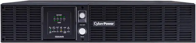 CyberPower CPS1500AVR Smart App LCD UPS Systems - 1500VA/900W, 120 VAC, NEMA 5-15P, Rack / Tower, 8 Outlets, PowerPanel