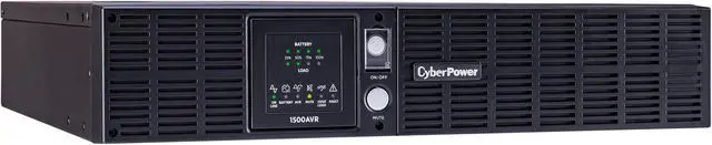 CyberPower CPS1500AVR Smart App LCD UPS Systems - 1500VA/900W, 120 VAC, NEMA 5-15P, Rack / Tower, 8 Outlets, PowerPanel