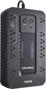 CyberPower EC750GTAA TAA Compliant UPS System - 750VA/450W, 120 VAC, NEMA 5-15P, Compact, 12 Outlets, PowerPanel® Personal